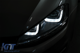 Faros DRL LED 3D para VW Golf 7 VII 12-17 RLine Look Flowing Sequential Dinámica-image-6088892