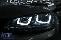 Faros DRL LED 3D para VW Golf 7 VII 12-17 RLine Look Flowing Sequential Dinámica-image-6088893
