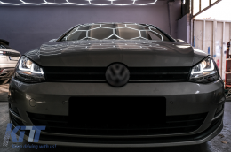 Faros DRL LED 3D para VW Golf 7 VII 12-17 RLine Look Flowing Sequential Dinámica-image-6088896