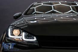 Faros DRL LED 3D para VW Golf 7 VII 12-17 RLine Look Flowing Sequential Dinámica-image-6088897