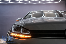 Faros DRL LED 3D para VW Golf 7 VII 12-17 RLine Look Flowing Sequential Dinámica-image-6088902