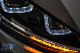 Faros DRL LED 3D para VW Golf 7 VII 12-17 RLine Look Flowing Sequential Dinámica-image-6088906