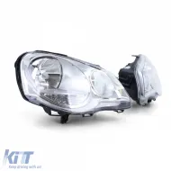 Faros H7 H1 con motor LWR derecho e izquierdo adecuados para VW Polo 9N3 2005-2009-image-6196790