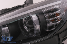 Faros LED 3D Angel Eyes para BMW Serie 3 E92 E93 2006-2010 U-Type Luz HID-image-6099652