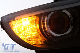 Faros LED Angel Eyes 3D para BMW Serie 3 E92 E93 2006-2010 con xenón Negro-image-6109352