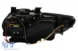 Faros LED Angel Eyes 3D para BMW Serie 3 E92 E93 2006-2010 con xenón Negro-image-6109357