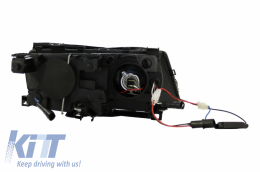 Faros LED Angel Eyes para BMW 3 Series E46 09.2001 - 03.2005 Xenon Look Negro-image-6033924