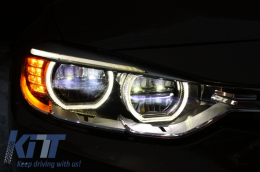 Faros LED completos Angel Eyes para BMW 3er F30 F31 Sedan Touring 2011+-image-6002802