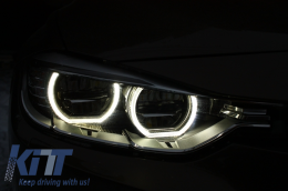 Faros LED completos Angel Eyes para BMW 3er F30 F31 Sedan Touring 2011+-image-6002804