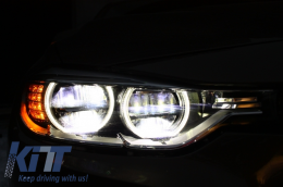 Faros LED completos Angel Eyes para BMW 3er F30 F31 Sedan Touring 2011+-image-6002806