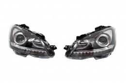 Faros LED DRL Bi-Xenon para Mercedes Clase C W204 Facelift 11-14-image-6016558