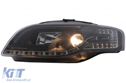 Faros LED DRL Luces diurna para AUDI A4 B7 11.04-03.08 Luz Bombilla Negro-image-6093262