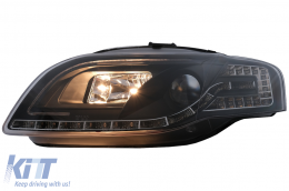 Faros LED DRL Luces diurna para AUDI A4 B7 11.04-03.08 Luz Bombilla Negro-image-6093265