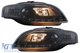 Faros LED DRL Luces diurna para AUDI A4 B7 11.04-03.08 Luz Bombilla Negro-image-6093266