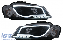 Faros LED DRL para Audi A3 8P Facelift Hatchback Sportback 2008-2012 Negro-image-6100087