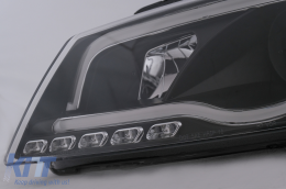 Faros LED DRL para Audi A3 8P Facelift Hatchback Sportback 2008-2012 Negro-image-6100099