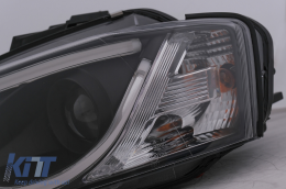 Faros LED DRL para Audi A3 8P Facelift Hatchback Sportback 2008-2012 Negro-image-6100100