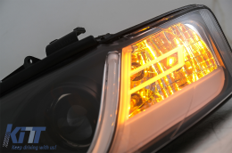 Faros LED DRL para Audi A4 8E 2001-2004 Luces Diurnas Negro-image-6080723