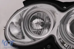 Faros LED DRL para Mercedes CLK W209 C209 Coupe A209 Cabrio 2003-2010 Chrome-image-6093980