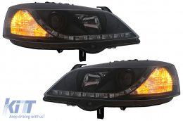 Faros LED DRL para Opel Astra G 09.1997-02.2004 Luces diurnas negras-image-6101032