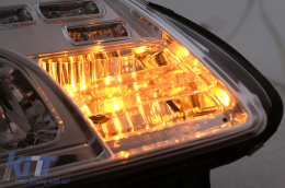 Faros LED DRL para VW Touran 1T Caddy 03-06 Luces de circulación diurna cromadas-image-6105400