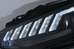 Faros LED DRL Xenon para AUDI A4 B8.5 Facelift 12-15 Señal dinámica Negro-image-6099978