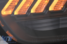 Faros LED DRL Xenon para AUDI A4 B8.5 Facelift 12-15 Señal dinámica Negro-image-6099984