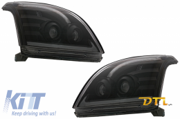 Faros LED LUZ para TOYOTA Land Cruiser FJ120 03-09 Lámpara Señal dinámica LHD-image-6063881