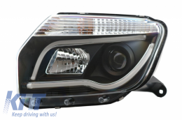 Faros LED para Dacia Duster I 2009-2014 Lámpara Tube Light Bar Negro Edición--image-6041277