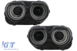 Faros LED para Dodge Challenger 2015-2023 Negro para Halógen Headlights Luces RGB-image-6110360