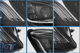 Faros LED para Mercedes Clase S W222 13-17 Luces Facelift Look señal dinámica-image-6103515