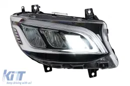 Faros LED para Mercedes Sprinter W907 halógenos 2019-2023 Negro Headlights-image-6211482
