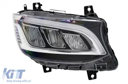 Faros LED para Mercedes Sprinter W907 halógenos 2019-2023 Negro Headlights-image-6211496