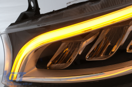 Faros LED para Mercedes Sprinter W907 W910 halógenos 2019-2023 Negro Headlights-image-6114476