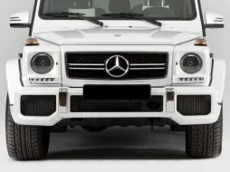 Faros Negro bi-xenón Look cubiertas LED DRL para Mercedes G W463 89-12 G65 Look-image-6019968