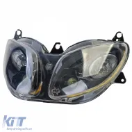 Faros negros E-aprobados Nuevos para Yamaha XP 500 TMAX 2001-2007-image-6259071