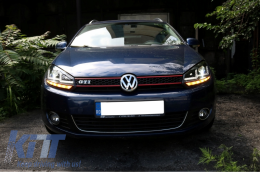 Faros Osram Xenon para VW Golf 6 VI 08-12 Luces Rojo GTI LED Dynamic Sequential-image-6028771