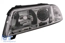 Faros para Audi A4 B5 Facelift 1999-2000 Chrome Avant Limousine Headlights-image-6099094