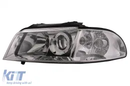 Faros para Audi A4 B5 Facelift 1999-2000 Chrome Avant Limousine Headlights-image-6099095