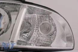 Faros para Audi A4 B5 Facelift 1999-2000 Chrome Avant Limousine Headlights-image-6099097