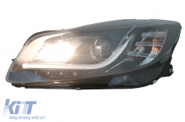 Faros para Opel Insignia 2008-2012 LED DRL Luces circulación diurna Negro-image-6093235