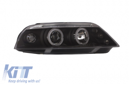 Faros para VW Passat 3BG 2000-2005 2 Halo Llantas Negro-image-6015053