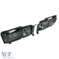 Faros rectangulares Karat Faros dobles humo negro adecuados para VW Bus T3 80-92-image-6200876