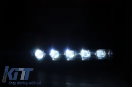 Fekete első lámpakeret, króm LED DRL oldaljelzővel Mercedes Benz G-Osztály W463 (1989-től) G65 AMG Design-image-6019490