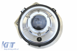 Fekete fényszóró szett LED DRL-lel, króm, MERCEDES G-osztály W463 (1989-2012), G65 Design, Bi-Xenon hatású-image-6020060