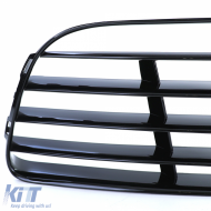 Fekete hűtőrács betét R20 lökhárítóhoz párban VW Golf 6 5K1 09-13-image-6195864