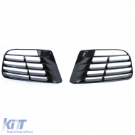 Fekete hűtőrács betét R20 lökhárítóhoz párban VW Golf 6 5K1 09-13-image-6195865