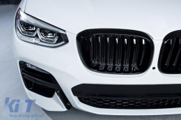 Fekete lakk hűtőrács BMW X3 G01, X4 G02 2017-2021 modellekhez-image-6145604
