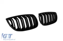 Fekete M3 stílusú vese hűtőrács BMW 3-as E92 coupe, E93 kabrió 2006-2009 modellekhez-image-6143327
