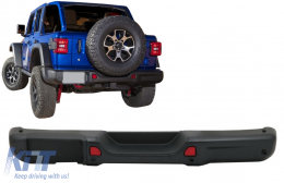 
Fém hátsó lökhárító Jeep Wrangler JL (2018-tól) modellekhez, 10. évfordulós hard rock stílus-image-6085582